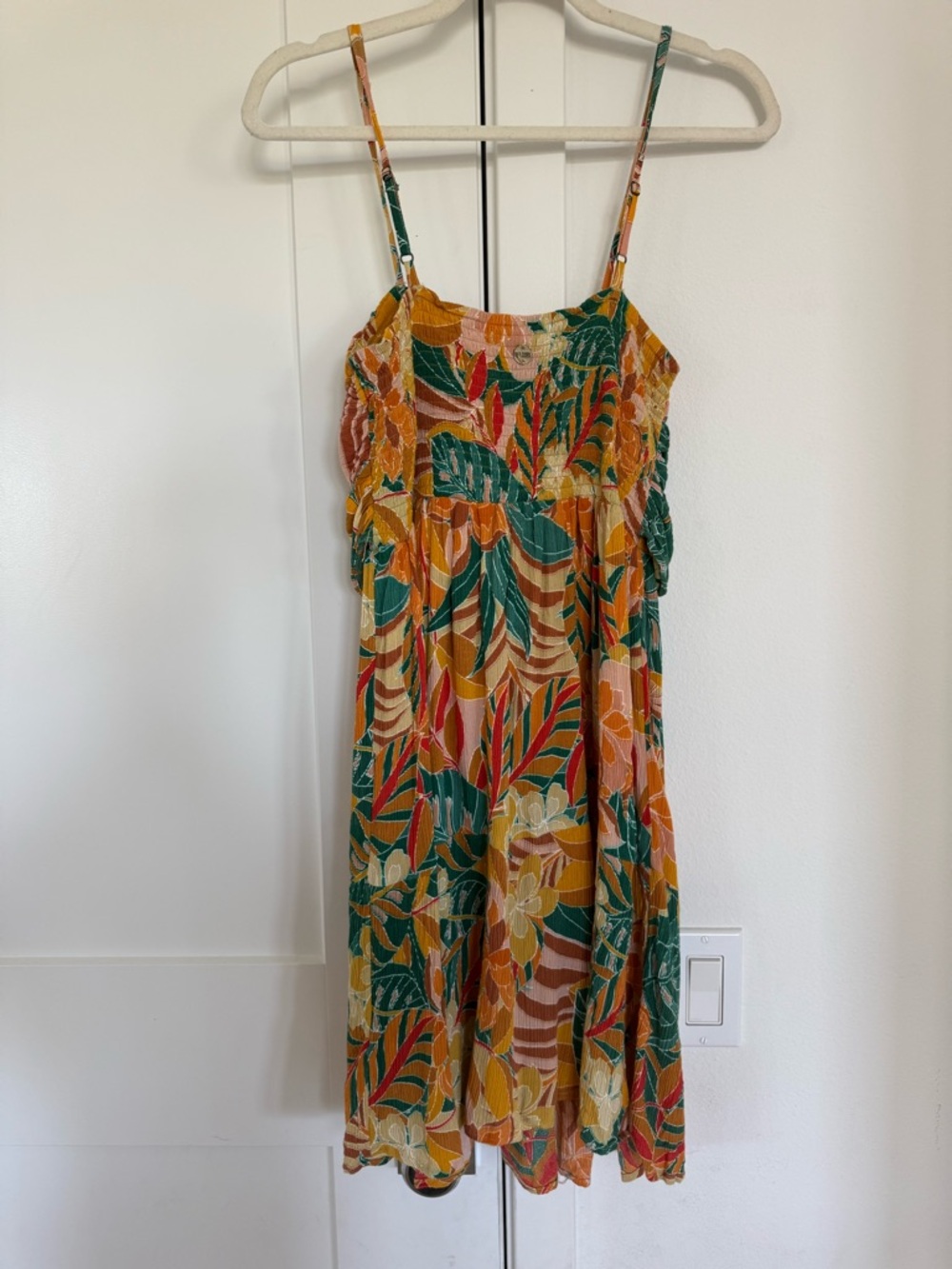 Ripcurl Floral Tie-Front Spaghetti Strap Dress in Multi-Color - Picture 2 of 2